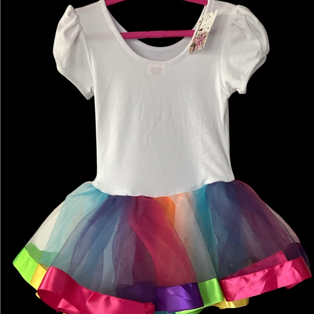 Wenchoice Colorful Rainbow Kids Dress Size L - Picture 3 of 6